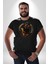 Süper Tasma Rottweiler Eğitim Kadın Erkek Unisex Siyah Organik Baskılı T-Shirt Penye Yüksek Kalite 3