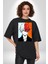 My Hero Academia Boku Anime Pamuklu Bisiklet Yaka Kadın Erkek Oversize Boyfriend Dijital Baskılı Siyah T-Shirt 2