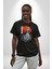 Tokyo Revengers Mikey Red Moon Pamuklu Bisiklet Yaka Kadın Erkek Oversize Boyfriend Dijital Baskılı Siyah T-Shirt 3