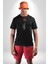 Gezegenler Balon Astronot Yükselişi Kadın Erkek Unisex Siyah Organik Baskılı T-Shirt Penye Yüksek Kalite 2
