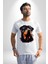 Sulu Boya Rottweiler Kadın Erkek Unisex Beyaz Organik Baskılı T-Shirt Penye Yüksek Kalite 1