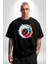 Fotoğraf Makinesi Camera Lens Pamuklu Bisiklet Yaka Kadın Erkek Oversize Boyfriend Dijital Baskılı Siyah T-Shirt 4
