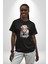 Koç Kadın Savaşcı Pamuklu Bisiklet Yaka Kadın Erkek Oversize Boyfriend Dijital Baskılı Siyah T-Shirt 2
