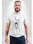 Astronot Ay Balon Kadın Erkek Unisex Beyaz Organik Baskılı T-Shirt Penye Yüksek Kalite 5