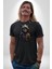 Hip Hop Gençlik Kedi Çeket Kadın Erkek Unisex Siyah Organik Baskılı T-Shirt Penye Yüksek Kalite 3