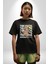 Positive Düşünce Pamuklu Bisiklet Yaka Kadın Erkek Oversize Boyfriend Dijital Baskılı Siyah T-Shirt 3