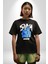 Birlikte Kal Pamuklu Bisiklet Yaka Kadın Erkek Oversize Boyfriend Dijital Baskılı Siyah T-Shirt 3
