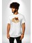 Pomernian Köpek Kadın Erkek Unisex Beyaz Organik Baskılı T-Shirt Penye Yüksek Kalite 2