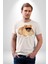 Pomernian Köpek Kadın Erkek Unisex Beyaz Organik Baskılı T-Shirt Penye Yüksek Kalite 3