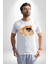 Pomernian Köpek Kadın Erkek Unisex Beyaz Organik Baskılı T-Shirt Penye Yüksek Kalite 4