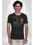 Geleçeği Seninle Planlayalım Kadın Erkek Unisex Siyah Organik Baskılı T-Shirt Penye Yüksek Kalite 1