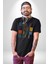 Geleçeği Seninle Planlayalım Kadın Erkek Unisex Siyah Organik Baskılı T-Shirt Penye Yüksek Kalite 5