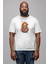 Renkli Kurukafa Hippi Kadın Erkek Unisex Beyaz Organik Baskılı T-Shirt Penye Yüksek Kalite 3
