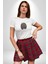 Kuru Kahve Çekirdeği Beyin Kadın Erkek Unisex Beyaz Organik Baskılı T-Shirt Penye Yüksek Kalite 2