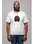 Kuru Kahve Çekirdeği Beyin Kadın Erkek Unisex Beyaz Organik Baskılı T-Shirt Penye Yüksek Kalite 5
