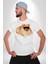 Pomernian Köpek Kadın Erkek Unisex Beyaz Organik Baskılı T-Shirt Penye Yüksek Kalite 5
