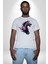 Renkli At Koşu Kadın Erkek Unisex Beyaz Organik Baskılı T-Shirt Penye Yüksek Kalite 1