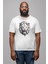Beyaz Kaplan Kükreme Kadın Erkek Unisex Beyaz Organik Baskılı T-Shirt Penye Yüksek Kalite 4