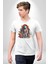 Astronot Yapay Zeka Yürüyüş Kadın Erkek Unisex Beyaz Organik Baskılı T-Shirt Penye Yüksek Kalite 5