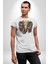 Bereket Fil Hintli Tasarım Kadın Erkek Unisex Beyaz Organik Baskılı T-Shirt Penye Yüksek Kalite 2