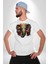 Bereket Fil Hintli Tasarım Kadın Erkek Unisex Beyaz Organik Baskılı T-Shirt Penye Yüksek Kalite 4
