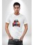 Peugeot 144 Renkli Orijinal Araba Kadın Erkek Unisex Beyaz Organik Baskılı T-Shirt Penye Yüksek Kalite 5