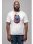 Renkli Kurt Kadın Erkek Unisex Beyaz Organik Baskılı T-Shirt Penye Yüksek Kalite 4
