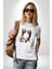 Yüz Yüze Ellerin Uyumu Kadın Erkek Unisex Beyaz Organik Baskılı T-Shirt Penye Yüksek Kalite 4