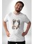 Yüz Yüze Ellerin Uyumu Kadın Erkek Unisex Beyaz Organik Baskılı T-Shirt Penye Yüksek Kalite 5