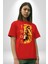 Aslan 1905 Taraftar Pamuklu Bisiklet Yaka Kadın Erkek Oversize Boyfriend Dijital Baskılı Kırmızı T-Shirt 3