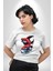 Kırmızı Japon Balığı Kadın Erkek Unisex Beyaz Organik Baskılı T-Shirt Penye Yüksek Kalite 3