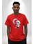 Japon Anime Baruto Momoshiki Pamuklu Bisiklet Yaka Kadın Erkek Oversize Boyfriend Dijital Baskılı Kırmızı T-Shirt 2