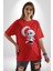 Japon Anime Baruto Momoshiki Pamuklu Bisiklet Yaka Kadın Erkek Oversize Boyfriend Dijital Baskılı Kırmızı T-Shirt 5