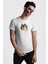 Duvardan Biri Bizi Gözetliyor Kadın Erkek Unisex Beyaz Organik Baskılı T-Shirt Penye Yüksek Kalite 3