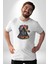 Pink Floyd Göz Piramit Kadın Erkek Unisex Beyaz Organik Baskılı T-Shirt Penye Yüksek Kalite 5