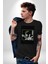 My Hero Academia Dabi Anime Kadın Erkek Unisex Siyah Organik Baskılı T-Shirt Penye Yüksek Kalite 4