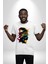 Canlı Afrobeat Füzyon Renkli Siluet Kadın Erkek Unisex Beyaz Organik Baskılı T-Shirt Penye Yüksek Kalite 5