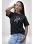 Renkli Yin Ile Yang Kuramı Kadın Erkek Unisex Siyah Organik Baskılı T-Shirt Penye Yüksek Kalite 4