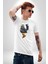 Yapay Zeka Kartal Kuş Tasarımı Kadın Erkek Unisex Beyaz Organik Baskılı T-Shirt Penye Yüksek Kalite 4