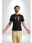 Cadılar Bayramı Kedi Kadın Erkek Unisex Siyah Organik Baskılı T-Shirt Penye Yüksek Kalite 5