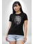 Siyah Kaplan Kükreme Kadın Erkek Unisex Siyah Organik Baskılı T-Shirt Penye Yüksek Kalite 2