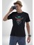 Güneş Gözlüğü Savaşcı Geyik Kadın Erkek Unisex Siyah Organik Baskılı T-Shirt Penye Yüksek Kalite 5