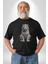 Siyah Kaplan Kadın Erkek Unisex Siyah Organik Baskılı T-Shirt Penye Yüksek Kalite 3