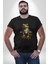 Frog Kurbağa Prens Kadın Erkek Unisex Siyah Organik Baskılı T-Shirt Penye Yüksek Kalite 3