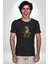 Frog Kurbağa Prens Kadın Erkek Unisex Siyah Organik Baskılı T-Shirt Penye Yüksek Kalite 5