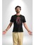 Zombi Kırmızı The Walking Dead Kadın Erkek Unisex Siyah Organik Baskılı T-Shirt Penye Yüksek Kalite 1