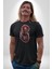 Zombi Kırmızı The Walking Dead Kadın Erkek Unisex Siyah Organik Baskılı T-Shirt Penye Yüksek Kalite 3