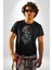 Asker Goril Komutan Kadın Erkek Unisex Siyah Organik Baskılı T-Shirt Penye Yüksek Kalite 5