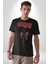 Sevgili Balon Aşk Salıncak Sevgililer Günü Kadın Erkek Unisex Siyah Organik Baskılı T-Shirt Penye Yüksek Kalite 1