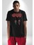 Sevgili Balon Aşk Salıncak Sevgililer Günü Kadın Erkek Unisex Siyah Organik Baskılı T-Shirt Penye Yüksek Kalite 2